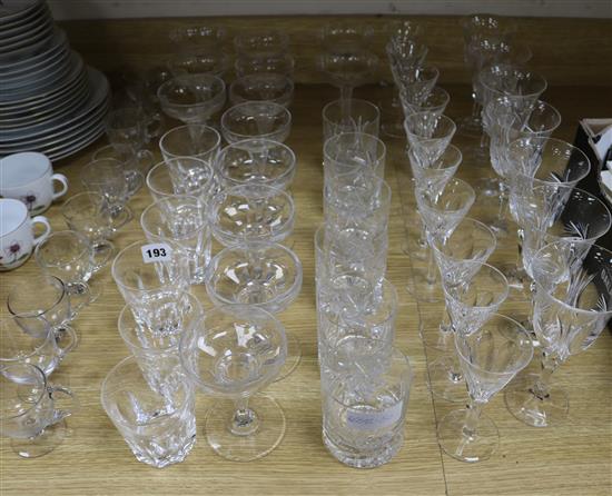 A quantity of glass ware